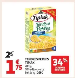 Auchan Tendres Perles Tipiak offre