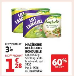 Auchan Macédoine De Légumes Bonduelle offre