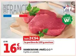 Auchan Viande Bovine : Pavé offre