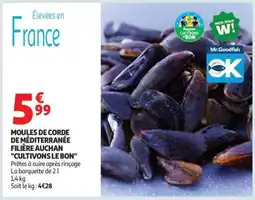Auchan Moules De Corde De Méditerranée Filière Auchan Cultivons Le Bon offre