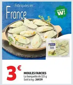 Auchan Moules farcies offre