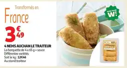 Auchan 4 Nems Auchan Le Traiteur offre