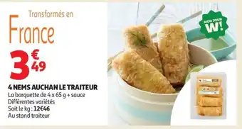 Auchan 4 Nems Auchan Le Traiteur offre