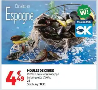 Auchan Moules De Corde offre