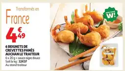Auchan 6 Beignets De Crevettes Panés Auchan Le Traiteur offre