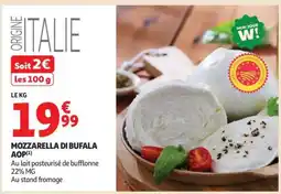 Auchan Mozzarella Di Bufala Aop offre