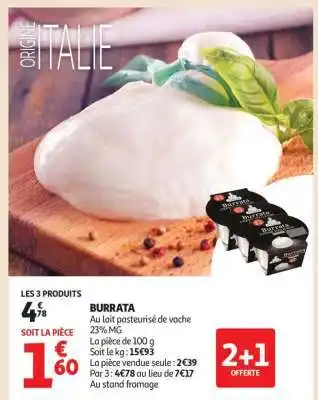 Auchan Burrata offre
