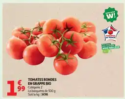 Auchan Tomates Rondes En Grappe Bio offre