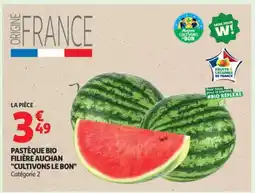 Auchan Pastèque Bio Filière Auchan Cultivons le Bon offre