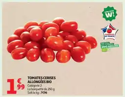Auchan Tomates Cerises Allongées Bio offre