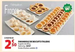 Auchan FARANDOLE DE BISCUITS ITALIENS offre