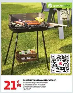 Auchan Barbecue Charbon Gardenstar offre