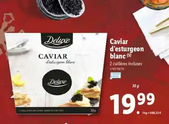 Lidl Caviar d'esturgeon blanc offre