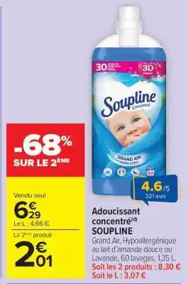Carrefour Market ADOUCISSANT CONCENTRÉ 'SOUPLINE' offre