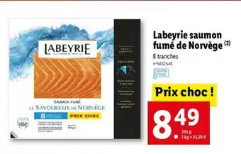 Labeyrie saumon fumé de Norvège