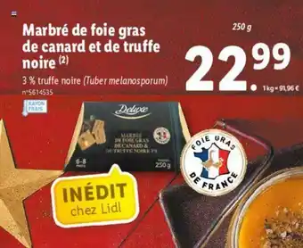 Lidl Marbré de Foie Gras de Canard Et de Truffe offre