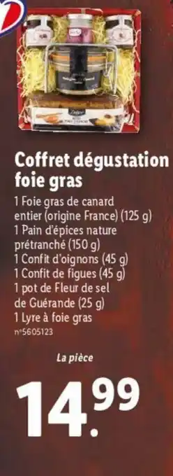 Lidl Coffret Dégustation Foie Gras offre