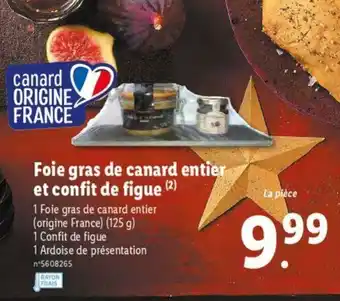 Lidl Foie Gras de Canard Entier offre