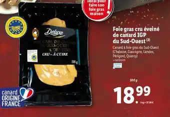Lidl Foie Gras Cru éveiné offre