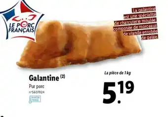 Lidl Galantine offre