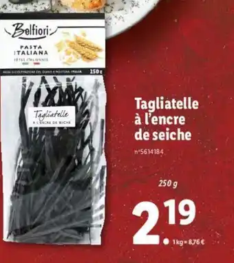 Lidl Tagliatelle à l'Encre offre
