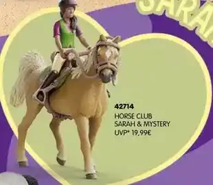 Schleich Horse club sarah & mystery offre