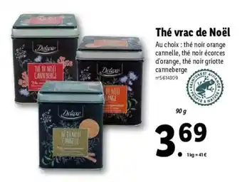 Lidl Thé Vrac de Noël offre