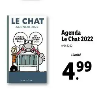 Agenda Le Chat 2022