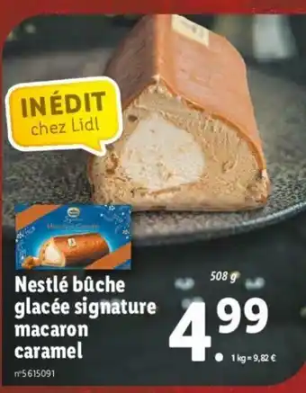 Lidl Nestlé Bûche Glacée Signature offre