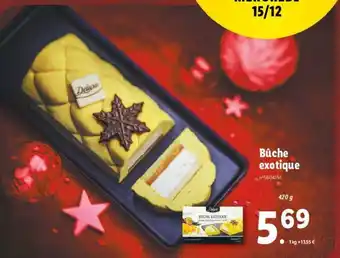 Lidl Bûche Exotique offre