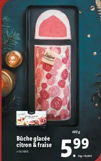 Lidl Bûche glacée offre