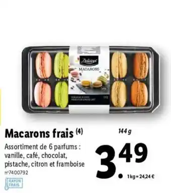 Lidl Macarons Frais offre