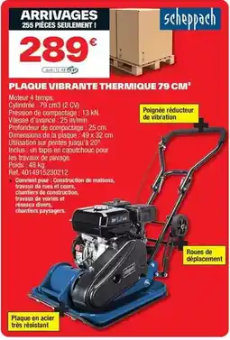 Brico Dépôt Scheppach - plaque vibranite thermique 79 cm offre