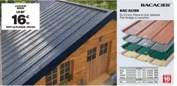 Brico Dépôt Bacacier - bac acier offre