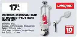 Brico Dépôt Wirquin - ensemble mécanisme et robinet flotteur pour wc offre