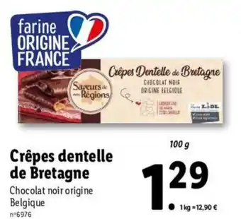 Lidl Crêpes Dentelle offre