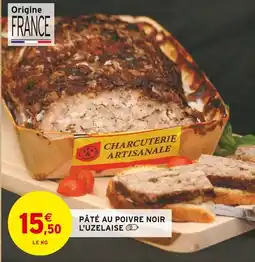 Intermarché Pâté au poivre noir l'uzelaise offre