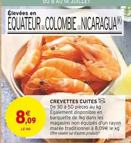 Intermarché Crevettes cuites offre