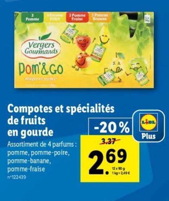 Promo Compotes Et Spécialités chez Lidl
