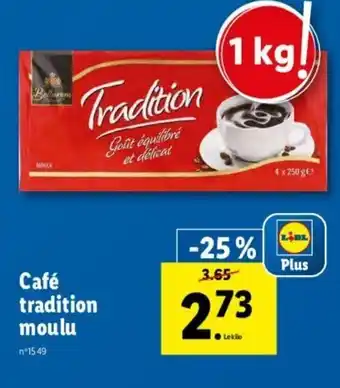 Lidl Café Tradition Moulu offre
