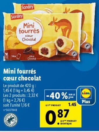 Lidl Mini Fourrés offre