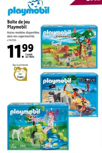 Lidl Boîte de Jeu offre