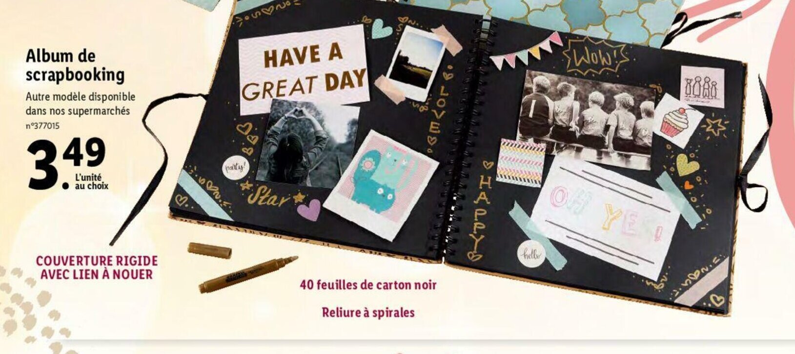 Promo Album de Scrapbooking chez Lidl