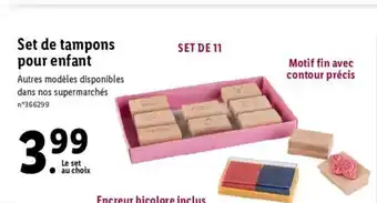 Lidl Set de Tampons offre
