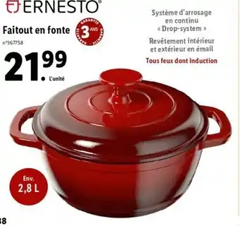 Lidl Faitout En Fonte offre