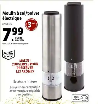 Lidl Moulin à Sel/Poivre offre