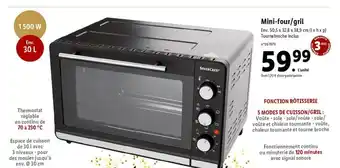 Lidl Mini-Four/Gril offre