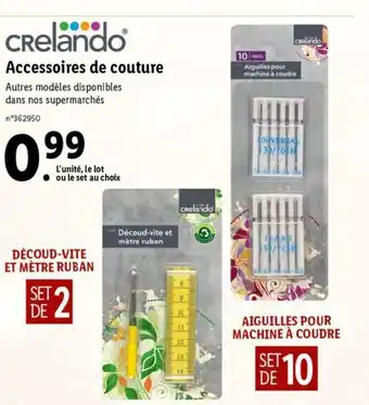Lidl Accessoires de Couture offre