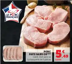 Super U Porc pave sans os offre