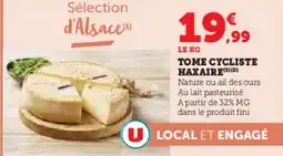 Super U Tome cycliste haxaire offre